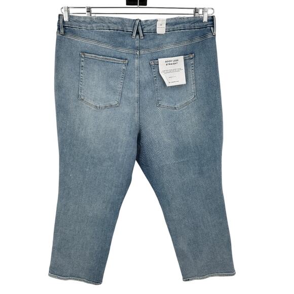 Good American GLS731T Good Legs Distressed straight Jeans blue size 30 - Picture 7 of 7